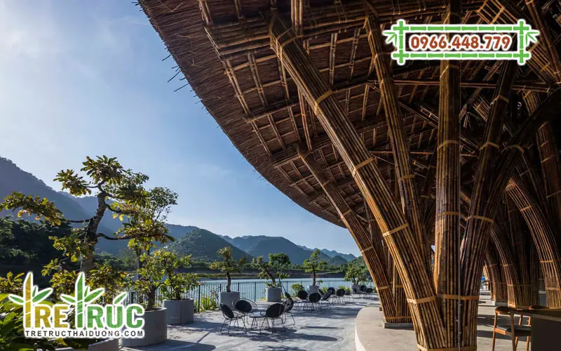 Nhà tre tại Vedana Resort Ninh Bình