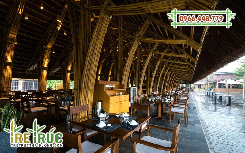 Ý tưởng trang trí quán ăn bằng tre trúc đẹp