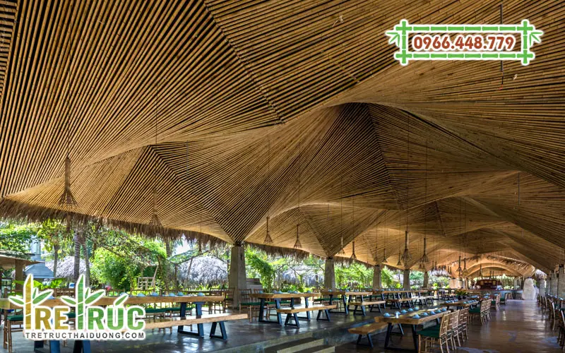 Ý tưởng trang trí quán cafe bằng tre trúc đẹp