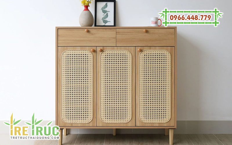 Tủ giày cánh mây