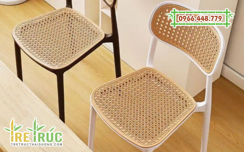Ghế mây mắt cáo