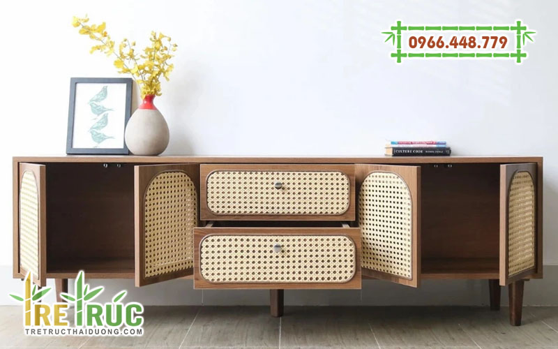 Kệ tivi cánh mây mắt cáo