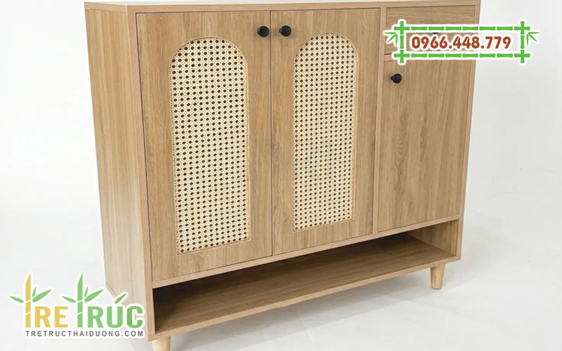 Tủ giày cánh mây mắt cáo