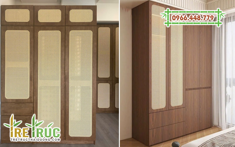 Tủ quần áo cánh mây mắt cáo