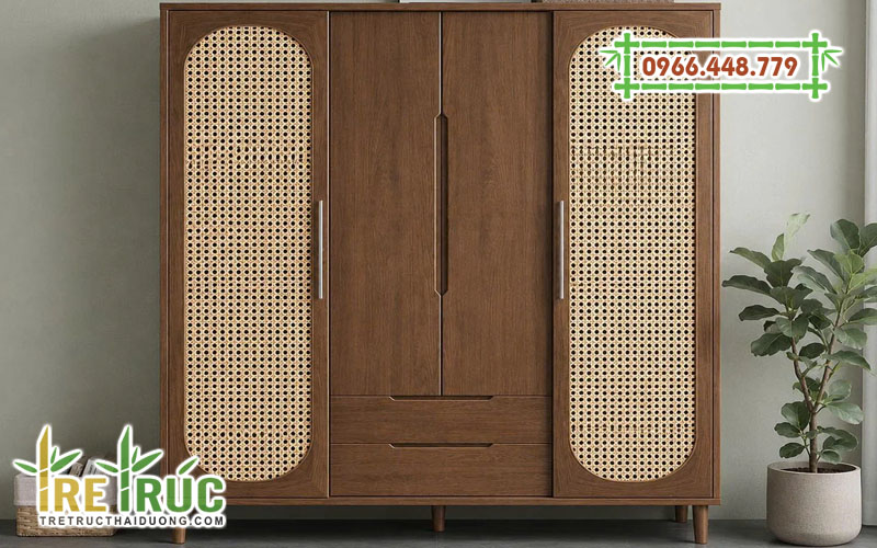 Tủ quần áo cánh mây mắt cáo