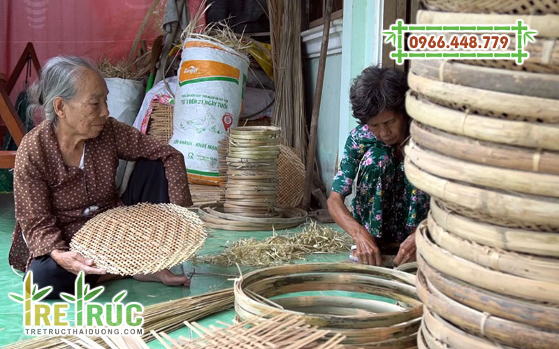 Cách đan rổ tre