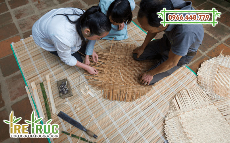 Cách đan rổ tre