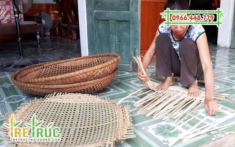 Cách đan rổ tre