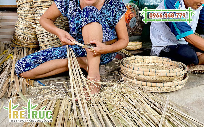 Cách đan rổ tre